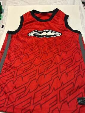 FMF Flying Machine Factory Motocross Mesh Sleeveless Tank Top Red